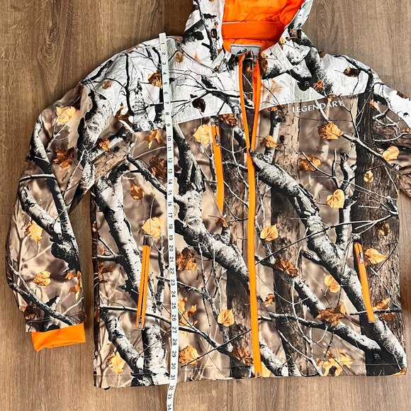 Legendary Whitetails Big Game Snow Camo Insulated Hooded Hunting Jacket 2XL - Picture 9 of 12
